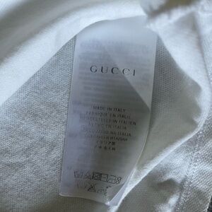 Gucci White Polo with Tiger Embroidery